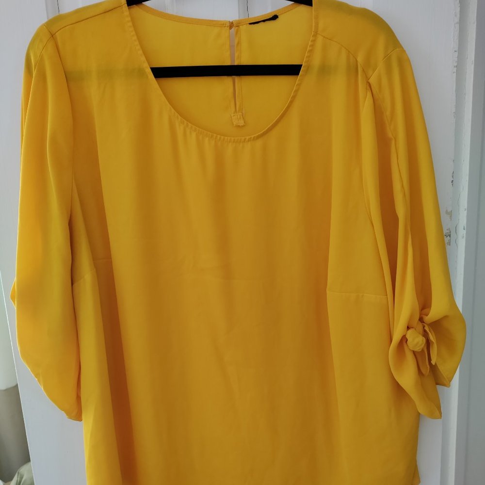 Women's Yellow Blouse Shirt
